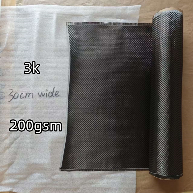 Crepe Pan Carbon - [Grade A] Prawdziwa tkanina z włókna