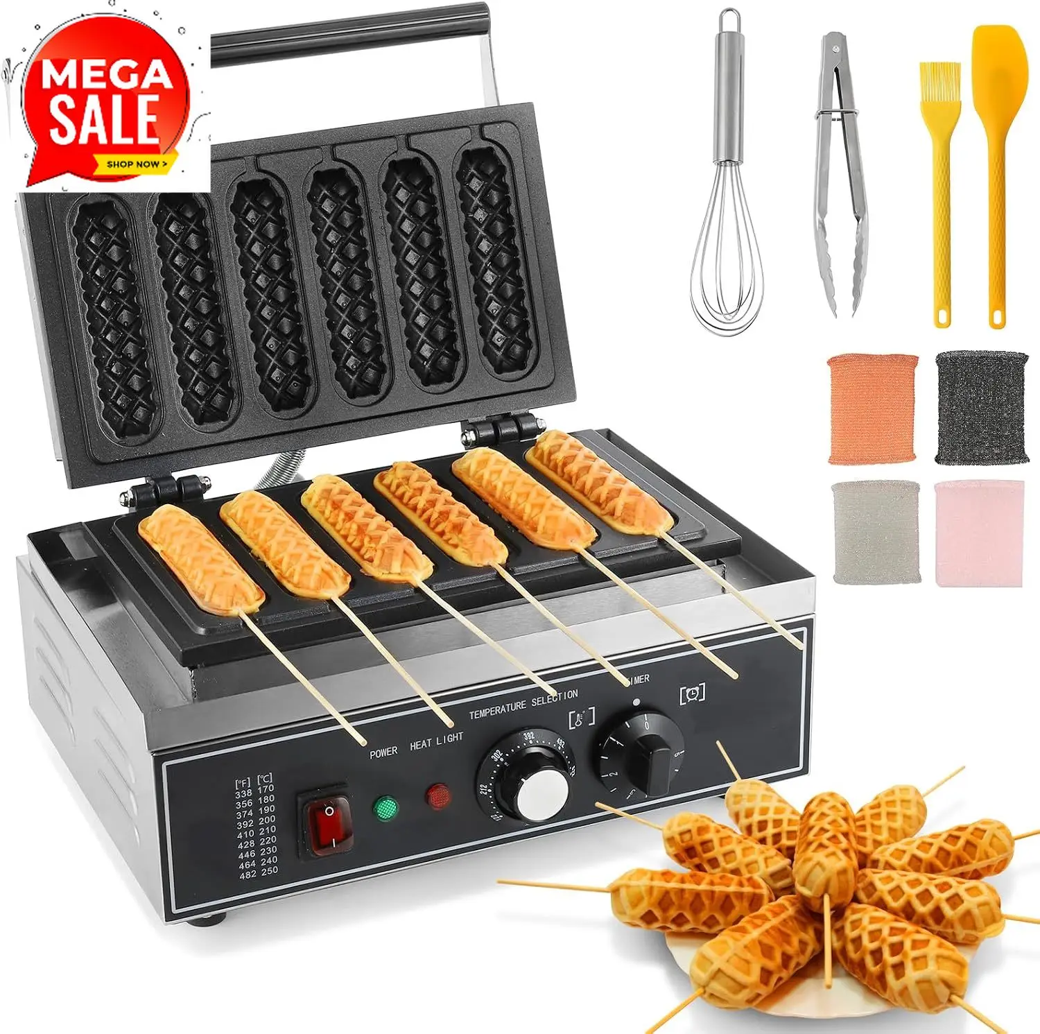 6 szt. Urządzenie do przygotow – Corn Dog Stick recenzja i cena