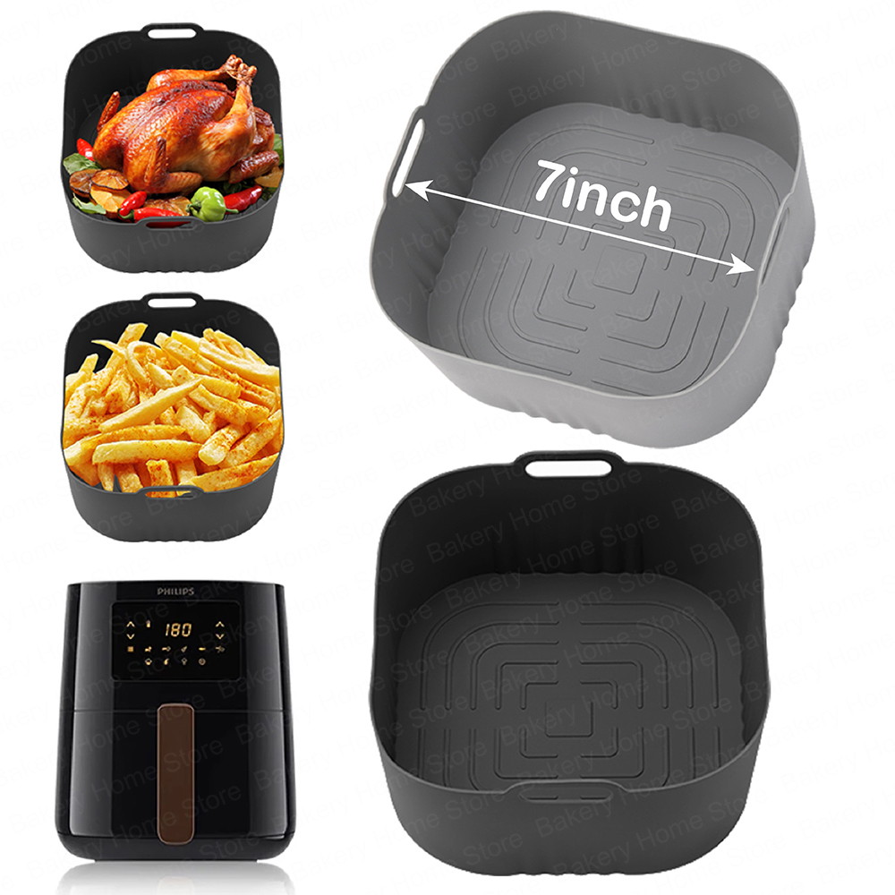 Kwadratowe silikonowe wkładki  – Philips Air Fryer Hd9252 recenzja i cena